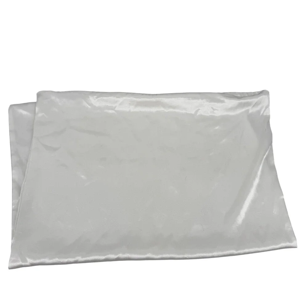 Kitsch Satin Pillowcase Standard Queen Ivory Excellent Zippered Hair Care White